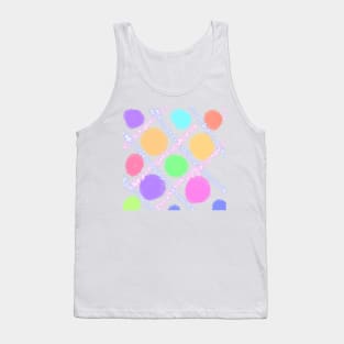 Colorful watercolor abstract art design Tank Top